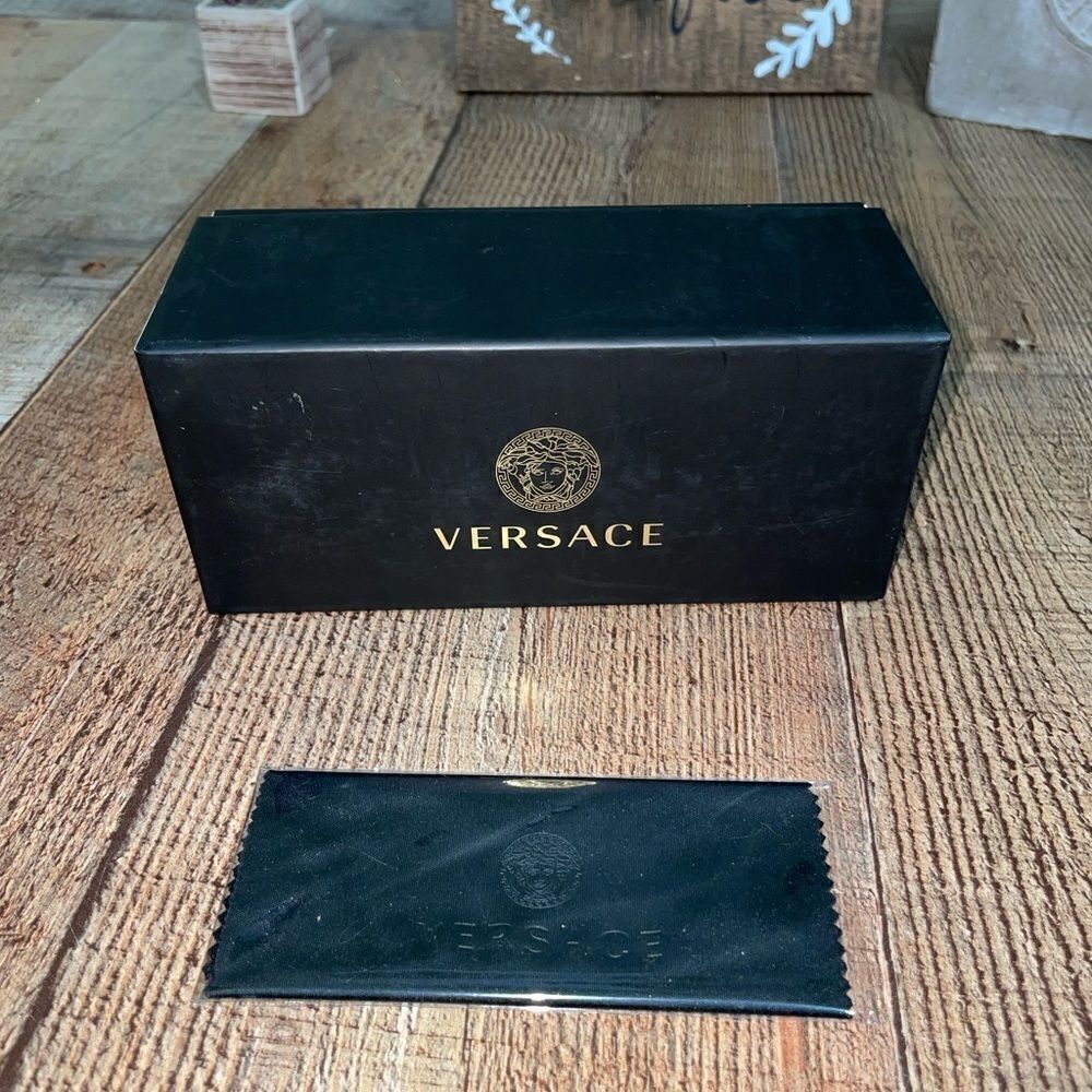 Versace box and dust cloth